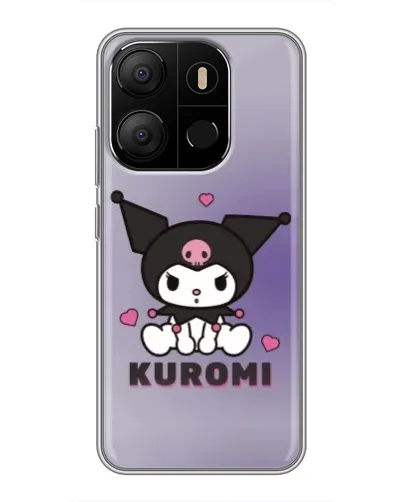 Чехол для TECNO Pop 7 с картинкой «Kuromi — фиолетовый арт» Чехол для TECNO Pop 7 с картинкой «Kuromi — фиолетовый арт»
