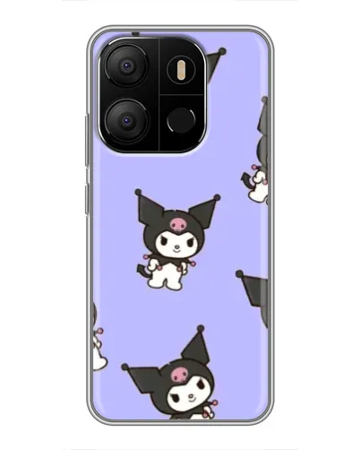 Чехол для TECNO Pop 7 с картинкой «Паттерн с Kuromi» Чехол для TECNO Pop 7 с картинкой «Паттерн с Kuromi»