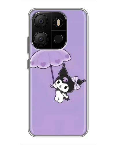 Чехол для TECNO Pop 7 с картинкой «Kuromi с зонтиком» Чехол для TECNO Pop 7 с картинкой «Kuromi с зонтиком»
