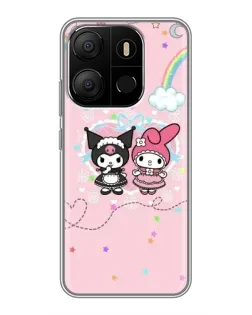 Чохол для TECNO Pop 7 з картинкою «My Melody та Kuromi»