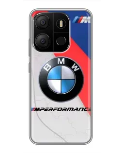Чехол для TECNO Pop 7 с картинкой «BMW Performance стиль»