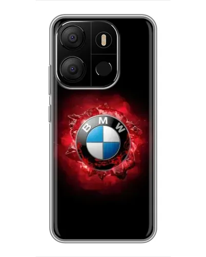 Чехол для TECNO Pop 7 с картинкой «Логотип BMW — вспышка» Чехол для TECNO Pop 7 с картинкой «Логотип BMW — вспышка»
