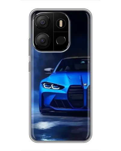 Чехол для TECNO Pop 7 с картинкой «Голубая BMW M4» Чехол для TECNO Pop 7 с картинкой «Голубая BMW M4»