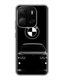 Чехол для TECNO Pop 7 с картинкой «BMW — взгляд из темноты»