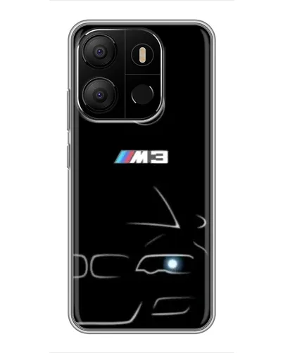 Чехол для TECNO Pop 7 с картинкой «Минималистичный принт BMW M3» Чехол для TECNO Pop 7 с картинкой «Минималистичный принт BMW M3»