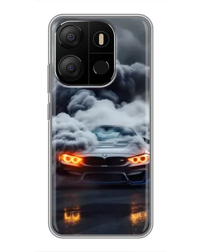 Чехол для TECNO Pop 7 с картинкой «BMW в дыму» Чехол для TECNO Pop 7 с картинкой «BMW в дыму»