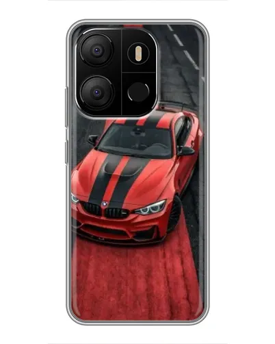 Чехол для TECNO Pop 7 с картинкой «BMW на красной дорожке» Чехол для TECNO Pop 7 с картинкой «BMW на красной дорожке»