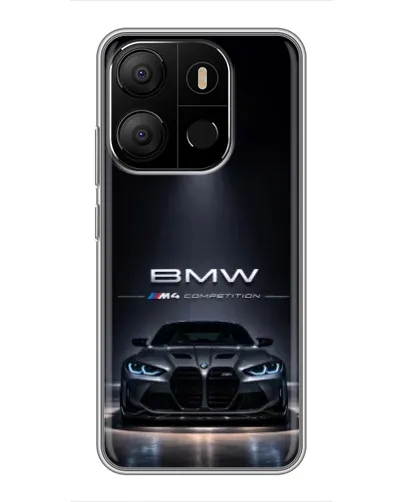 Чехол для TECNO Pop 7 с картинкой «BMW сквозь ночной город» Чехол для TECNO Pop 7 с картинкой «BMW сквозь ночной город»