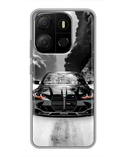 Чехол для TECNO Pop 7 с картинкой «BMW — акварельный дрифт» Чехол для TECNO Pop 7 с картинкой «BMW — акварельный дрифт»