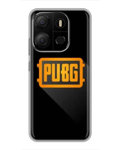 Чехол для TECNO Pop 7 с картинкой «PUBG — рамка лого» Чехол для TECNO Pop 7 с картинкой «PUBG — рамка лого»