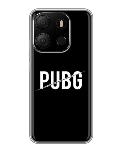 Чехол для TECNO Pop 7 с картинкой «PUBG — белый логотип» Чехол для TECNO Pop 7 с картинкой «PUBG — белый логотип»