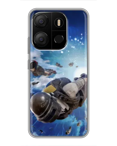 Чехол для TECNO Pop 7 с картинкой «Десант PUBG — прыжок» Чехол для TECNO Pop 7 с картинкой «Десант PUBG — прыжок»