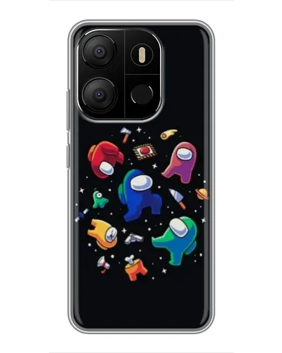 Чехол для TECNO Pop 7 с картинкой «Among Us космос»