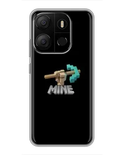 Чехол для TECNO Pop 7 с картинкой «Алмазная кирка»