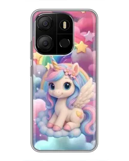 Чехол для TECNO Pop 7 с картинкой «Маленький единорог»