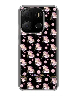 Чехол для TECNO Pop 7 с картинкой «Magic Unicorn паттерн»
