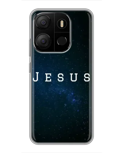 Чехол для TECNO Pop 7 с картинкой «Звездное небо Jesus»