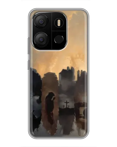 Чехол для TECNO Pop 7 с картинкой «Дорога к вере»