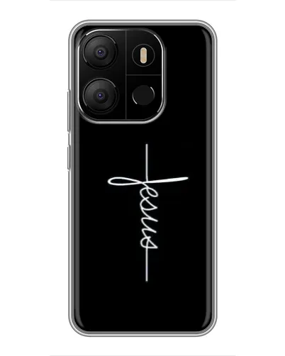 Чехол для TECNO Pop 7 с картинкой «Тонкая линия веры»