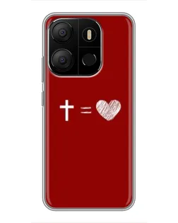 Чехол для TECNO Pop 7 с картинкой «Уравнение любви» Чехол для TECNO Pop 7 с картинкой «Уравнение любви»