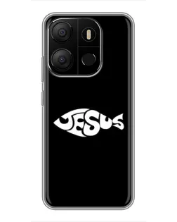 Чехол для TECNO Pop 7 с картинкой «Рыба Jesus» Чехол для TECNO Pop 7 с картинкой «Рыба Jesus»