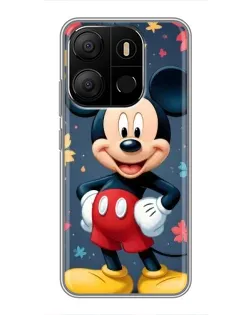 Чехол для TECNO Pop 7 с картинкой «Осенний Mickey Mouse»