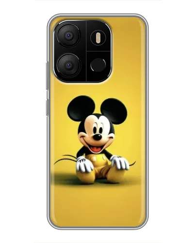 Чехол для TECNO Pop 7 с картинкой «Микки на желтом» Чехол для TECNO Pop 7 с картинкой «Микки на желтом»