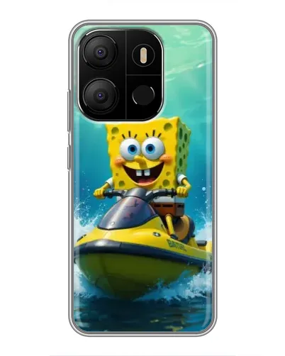 Чехол для TECNO Pop 7 с картинкой «Спанч Боб на гидроцикле» Чехол для TECNO Pop 7 с картинкой «Спанч Боб на гидроцикле»