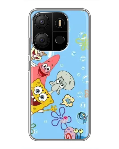Чехол для TECNO Pop 7 с картинкой «Веселые пузырьки» Чехол для TECNO Pop 7 с картинкой «Веселые пузырьки»