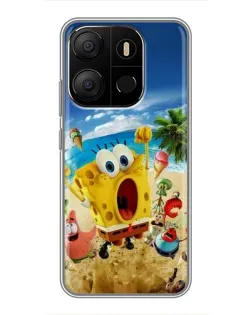 Чехол для TECNO Pop 7 с картинкой «Развлечения на пляже»