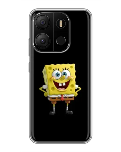 Чехол для TECNO Pop 7 с картинкой «Классический Губка Боб» Чехол для TECNO Pop 7 с картинкой «Классический Губка Боб»