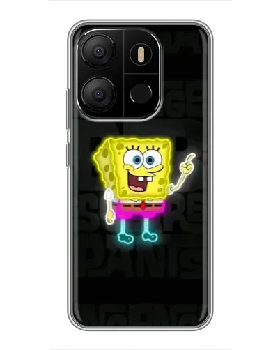 Чехол для TECNO Pop 7 с картинкой «Неоновый Губка Боб» Чехол для TECNO Pop 7 с картинкой «Неоновый Губка Боб»