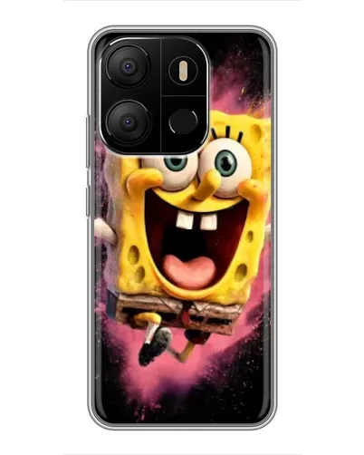 Чехол для TECNO Pop 7 с картинкой «Взрывной Спанч Боб» Чехол для TECNO Pop 7 с картинкой «Взрывной Спанч Боб»