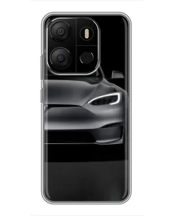 Чехол для TECNO Pop 7 с картинкой «Tesla Model S Look» Чехол для TECNO Pop 7 с картинкой «Tesla Model S Look»