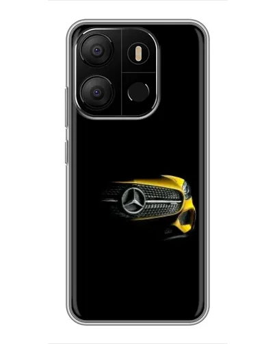 Чехол для TECNO Pop 7 с картинкой «Mercedes — ретро стиль»