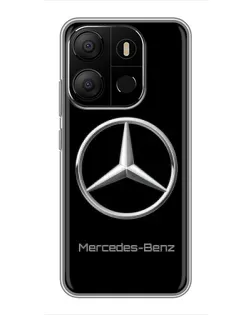 Чехол для TECNO Pop 7 с картинкой «Mercedes Silver Logo»