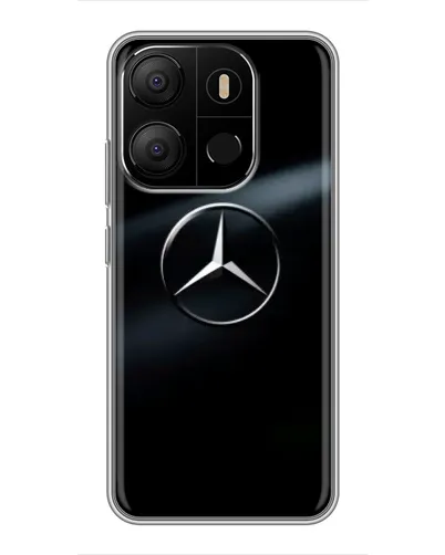 Чехол для TECNO Pop 7 с картинкой «Mercedes на металле» Чехол для TECNO Pop 7 с картинкой «Mercedes на металле»