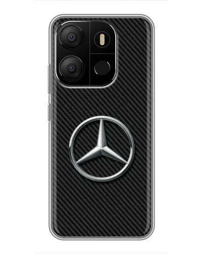 Чехол для TECNO Pop 7 с картинкой «Карбоновый Mercedes стиль» Чехол для TECNO Pop 7 с картинкой «Карбоновый Mercedes стиль»
