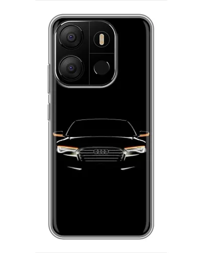 Чехол для TECNO Pop 7 с картинкой «Audi — ночной контур»