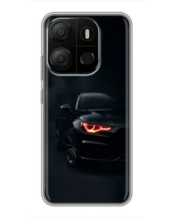 Чехол для TECNO Pop 7 с картинкой «Audi — хищный взгляд»