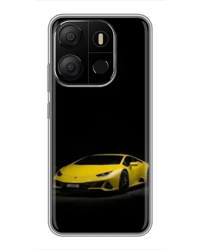 Чехол для TECNO Pop 7 с картинкой «Lamborghini желтый акцент» Чехол для TECNO Pop 7 с картинкой «Lamborghini желтый акцент»