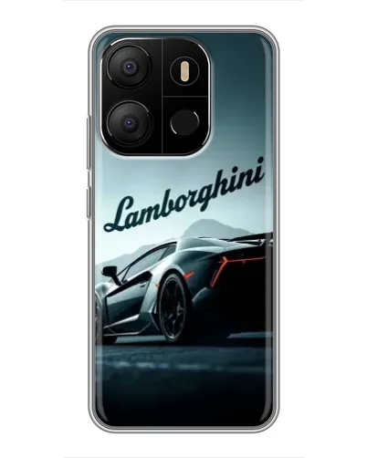 Чехол для TECNO Pop 7 с картинкой «Классическая надпись Lamborghini» Чехол для TECNO Pop 7 с картинкой «Классическая надпись Lamborghini»