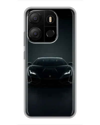 Чехол для TECNO Pop 7 с картинкой «Черный Lamborghini Aventador» Чехол для TECNO Pop 7 с картинкой «Черный Lamborghini Aventador»