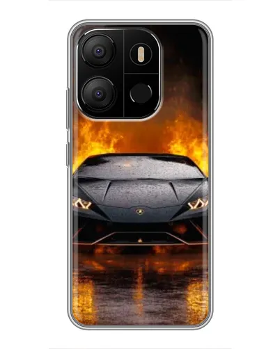 Чехол для TECNO Pop 7 с картинкой «Lamborghini в огне» Чехол для TECNO Pop 7 с картинкой «Lamborghini в огне»