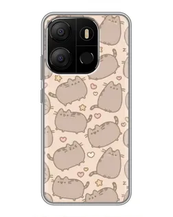 Чехол для TECNO Pop 7 с картинкой «Маленькие Пушины»