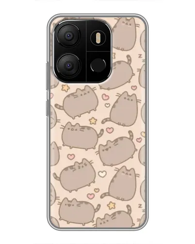 Чехол для TECNO Pop 7 с картинкой «Маленькие Пушины»