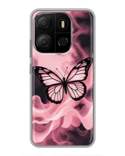 Чехол для TECNO Pop 7 с картинкой «Бабочка в дыму» Чехол для TECNO Pop 7 с картинкой «Бабочка в дыму»