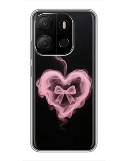 Чехол для TECNO Pop 7 с картинкой «Дымчатое сердце»