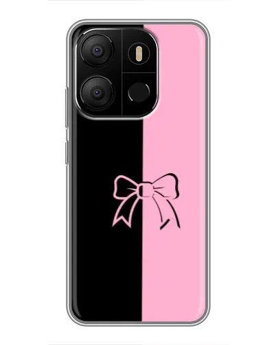 Чехол для TECNO Pop 7 с картинкой «Половинки банта» Чехол для TECNO Pop 7 с картинкой «Половинки банта»