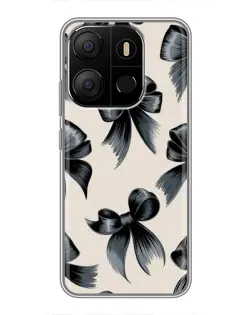 Чехол для TECNO Pop 7 с картинкой «Банты Coquette»